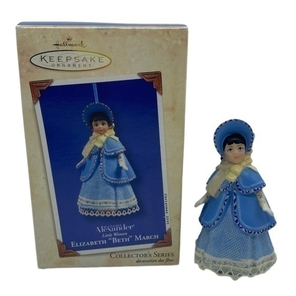 Hallmark Madame Alexander Little Women Elizabeth "Beth" March 2003 Ornament